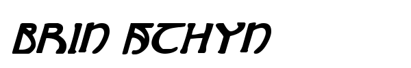 Brin Athyn font preview
