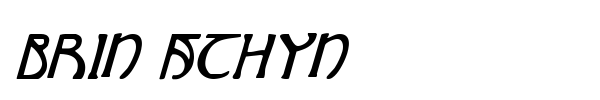 Brin Athyn font preview