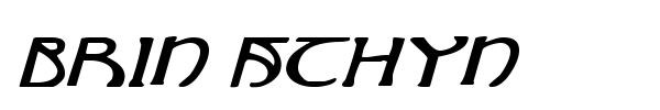 Brin Athyn font preview