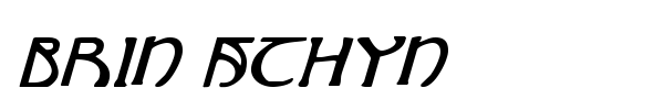 Brin Athyn font preview