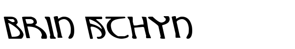 Brin Athyn font preview