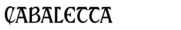 Cabaletta font