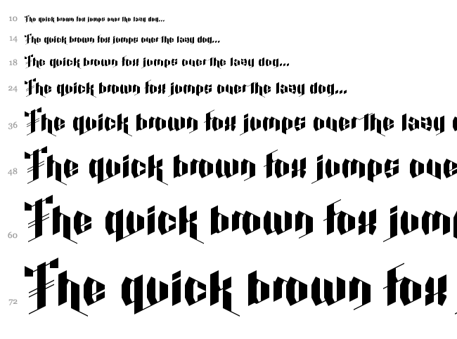 Calligraphy Aquiver font waterfall