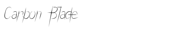 Carbon Blade font