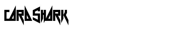 Card Shark font