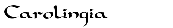 Carolingia font