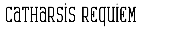 Catharsis Requiem font preview