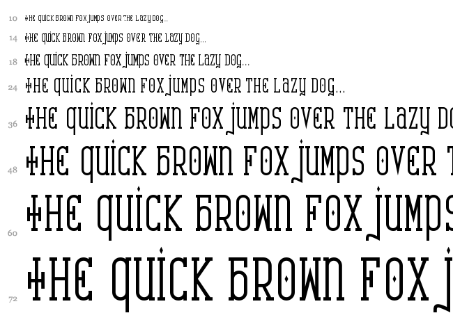 Catharsis Requiem font waterfall
