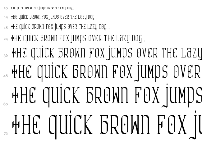 Catharsis Requiem font waterfall