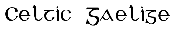 Celtic Gaelige font