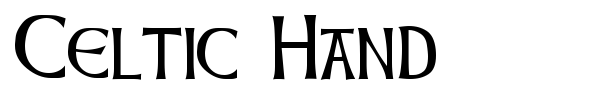 Celtic Hand font