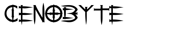 Cenobyte font