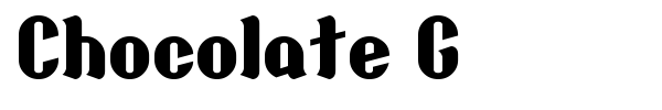 Chocolate G font