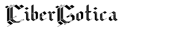 CiberGotica font