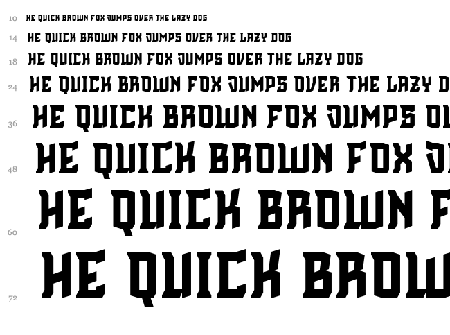 Cinematic English font waterfall