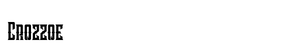 Crozzoe font
