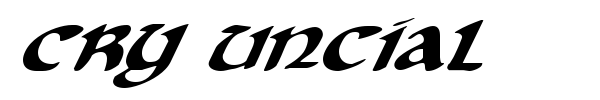 Cry Uncial font preview