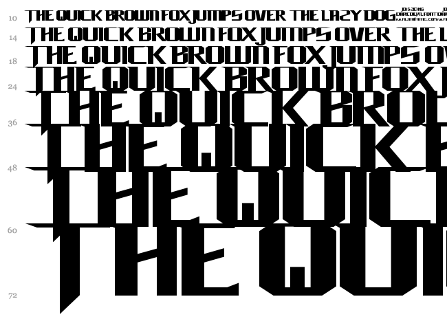 Daredevil font waterfall