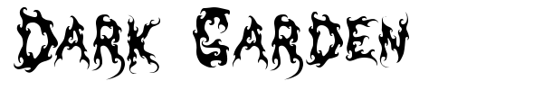 Dark Garden font