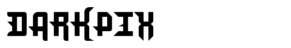 DarkPix font