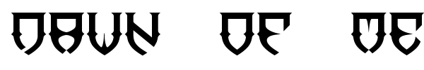 Dawn of Mellido font