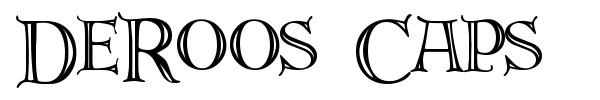 DeRoos Caps font