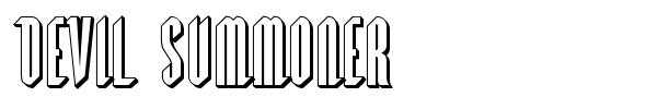 Devil Summoner font preview
