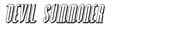 Devil Summoner font preview