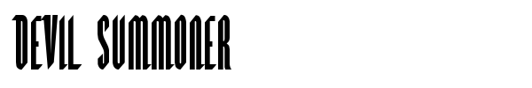 Devil Summoner font preview