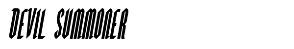 Devil Summoner font preview
