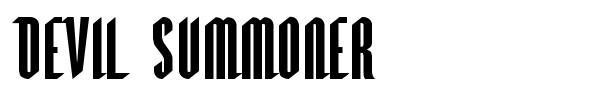 Devil Summoner font preview