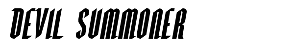 Devil Summoner font preview