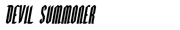 Devil Summoner font preview