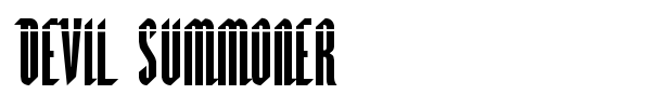 Devil Summoner font preview