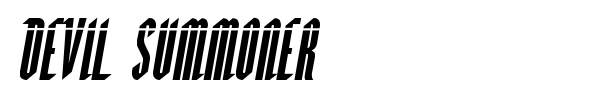 Devil Summoner font preview