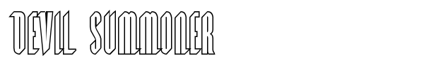 Devil Summoner font preview