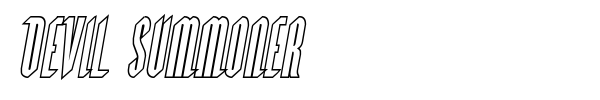 Devil Summoner font preview