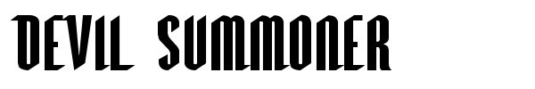 Devil Summoner font preview