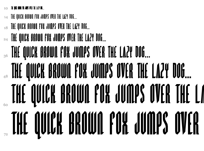 Devil Summoner font waterfall
