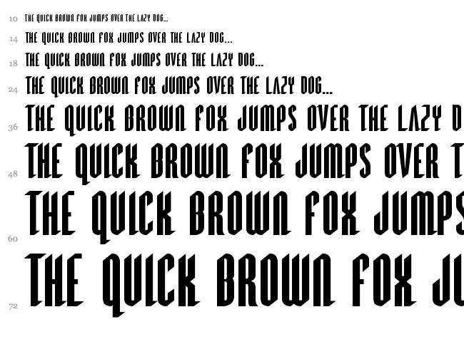 Devil Summoner font waterfall