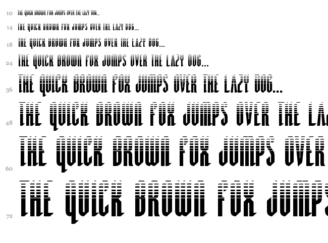 Devil Summoner font waterfall