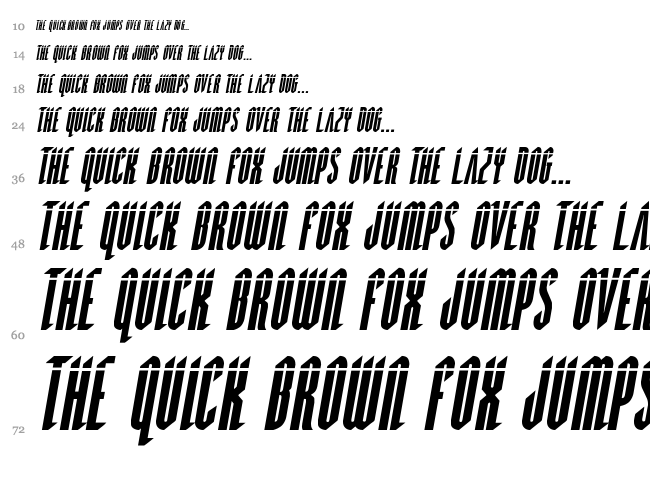 Devil Summoner font waterfall