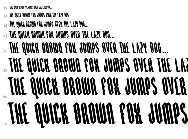 Devil Summoner font waterfall