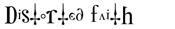 Distorted Faith font