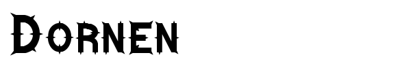 Dornen font