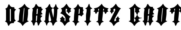 Dornspitz Grotesk font