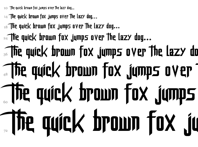 DragonForce font waterfall