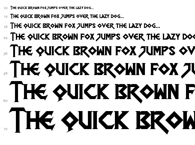 DragonSlapper font waterfall