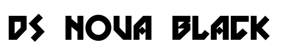 DS Nova Black font