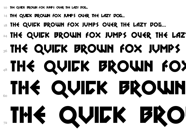 DS Nova Black font waterfall